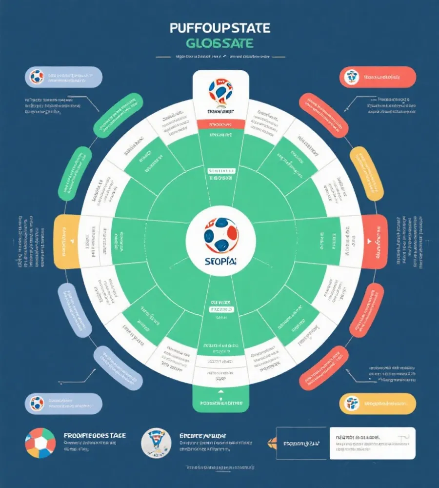 小組賽積分與晉級示意圖
