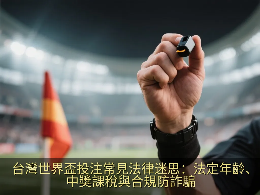 台灣世界盃投注常見法律迷思：法定年齡、中獎課稅與合規防詐騙